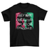 Black T-shirt by Turquoise Theseus featuring an African American quote, "They want our culture but not our struggle," in bold print.