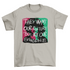 African American quote T-shirt by Turquoise Theseus featuring "They want our culture but not our struggle" text on a black cotton tee.