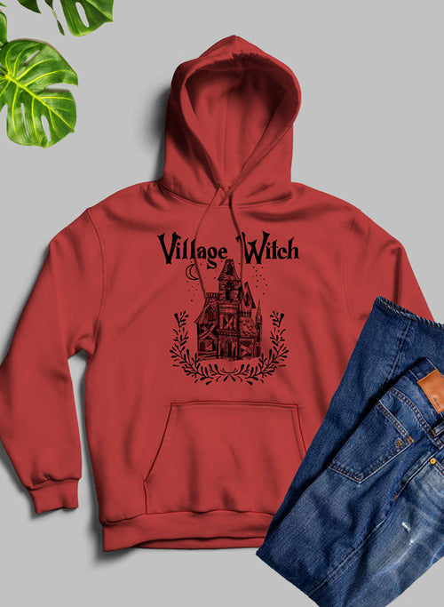 Jade Thalassa Village Witch T-shirt featuring a detailed witch design on soft cotton fabric.