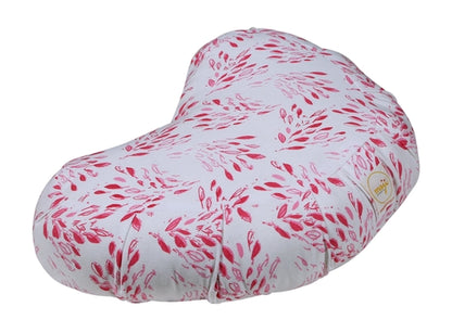 Azure Jason Halfmoon Zafu Yoga Pillow with a soft, cushioned surface for comfortable meditation and yoga practice.