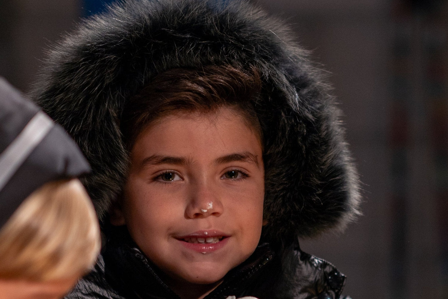 Unisex warm winter coat for kids in a cozy, stylish design by Mauve Pear. Perfect for cold weather and outdoor play.