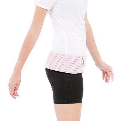 Carmine Tulsi MS61 Maternity Belt in black, designed for pregnancy support, with adjustable strap and breathable fabric.