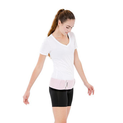 Carmine Tulsi MS61 maternity belt in black, designed for support during pregnancy, with adjustable straps and breathable fabric.