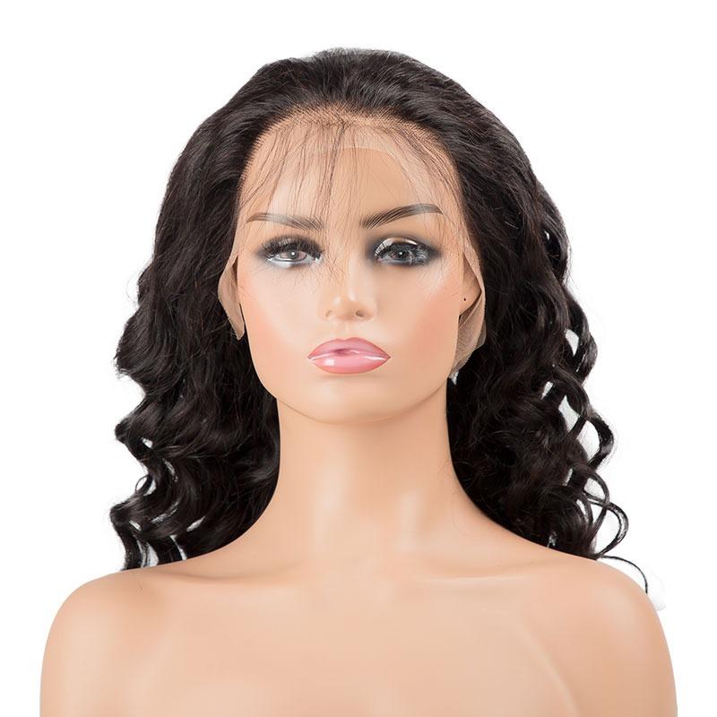 Cerise Alfie BeuMax Brazilian 13x4 curly lace front human hair wig with natural curls and lace front for a realistic look.