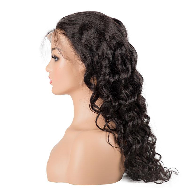 Cerise Alfie BeuMax Brazilian 13x4 curly lace front human hair wig with natural curls and lace detail for a realistic look.