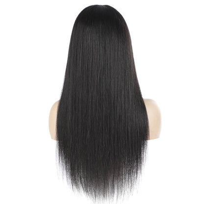 Cerise Alfie straight human hair headband wig with scarf, easy wear, no glue, designed for women, suitable for bath and beauty use