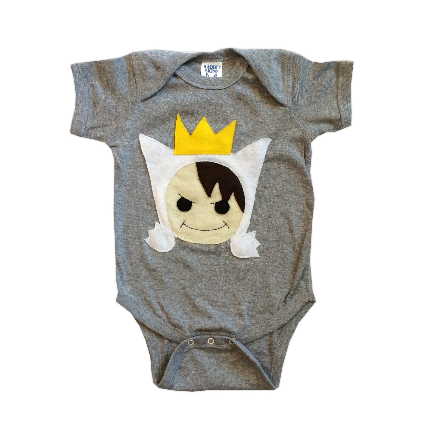 Sky Blue Milo Wild Boy &amp; Wild Monster infant bodysuits combo, featuring playful animal designs for baby clothing.