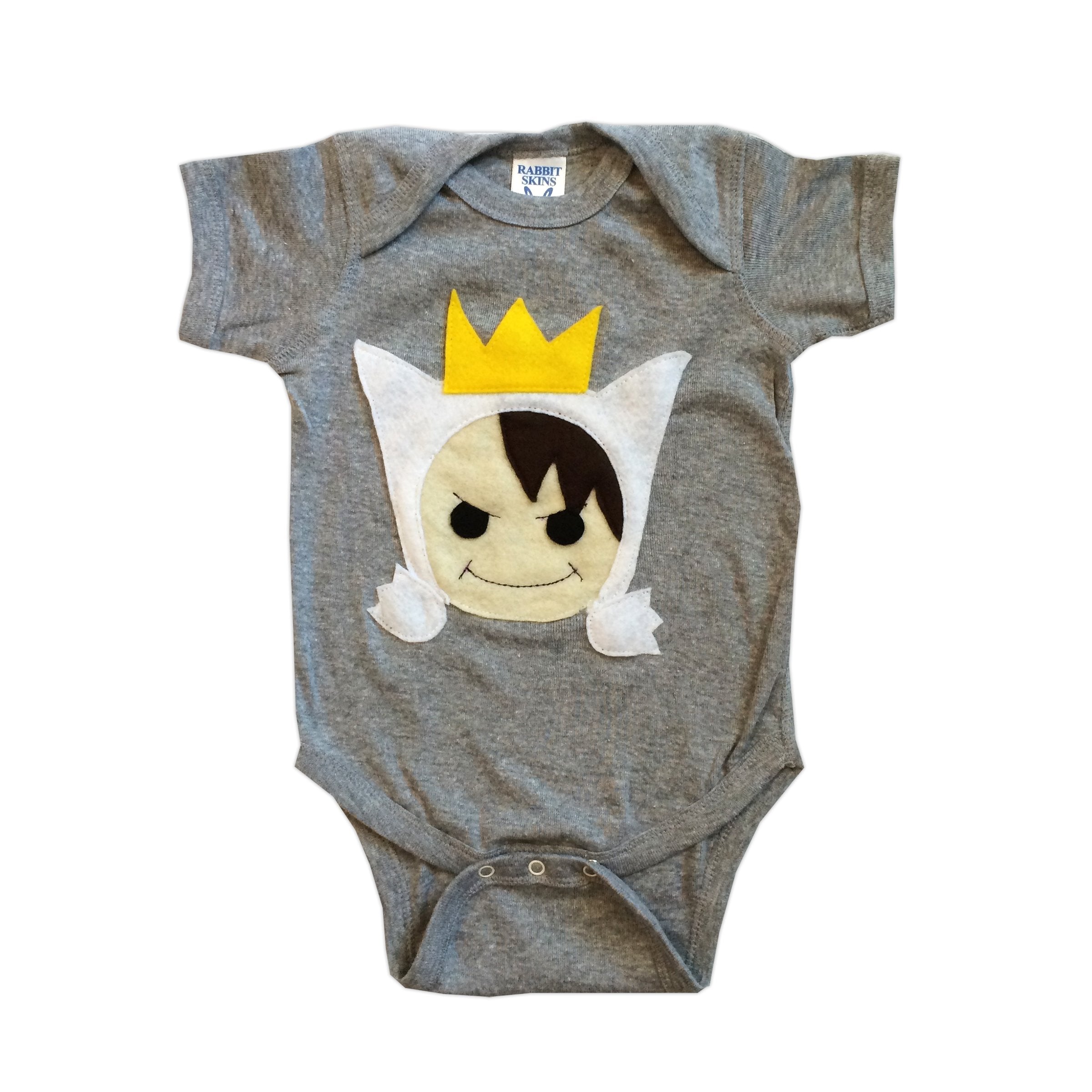 Sky Blue Milo Wild Boy &amp; Wild Monster infant bodysuits combo, featuring playful animal designs for baby clothing.