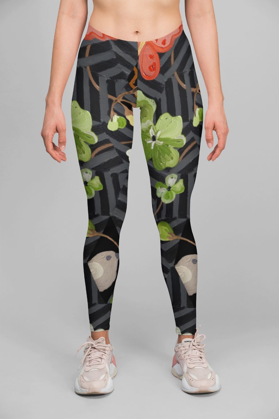 Sky Felix Alpine Flower Pot T-shirt featuring a colorful floral design on soft fabric.