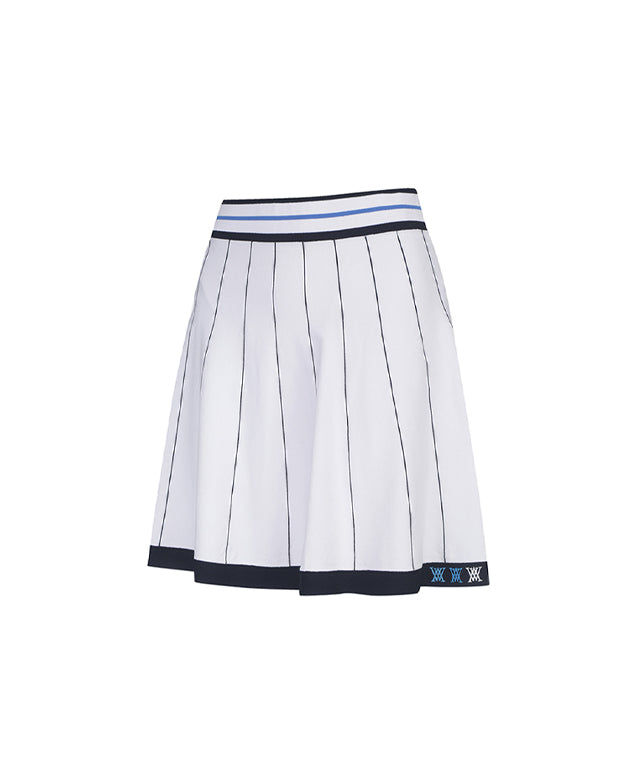 White women’s preppy golf skirt from Amethyst Lucy&