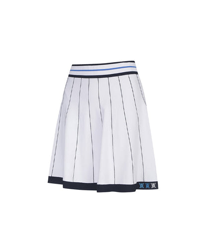 White women’s preppy golf skirt from Amethyst Lucy&