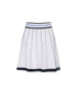 Women’s white preppy golf skirt by Amethyst Lucy, part of the ANEW Golf accessories collection, shown with a clean, fitted design.