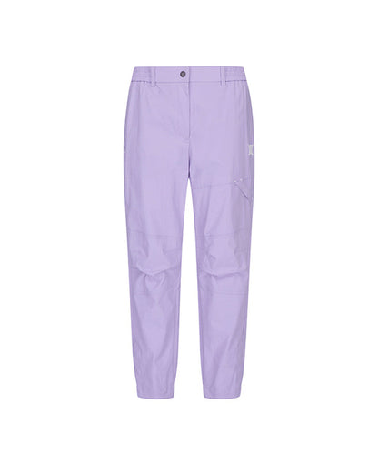 Women’s lavender ventilation slim jogger pants by Start2Finish, featuring a comfortable fit and tapered design.