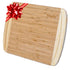 Large bamboo kitchen cutting board by Jade Danae, 14x11 inches, ideal for chopping and serving food in the kitchen.