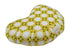 Yellow Halfmoon Zafu yoga pillow by Azure Jason, round cushion for meditation and yoga practice in sports and outdoors settings.