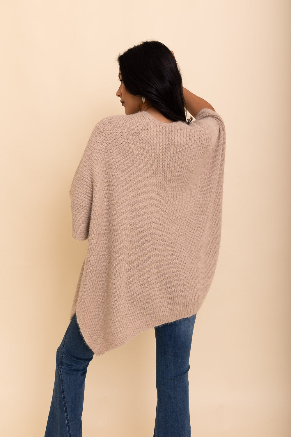 Beige boucle cardigan from Periwinkle Aether&