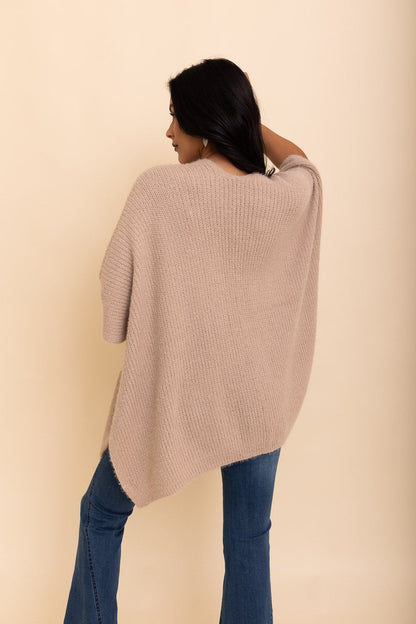 Beige boucle cardigan from Periwinkle Aether&