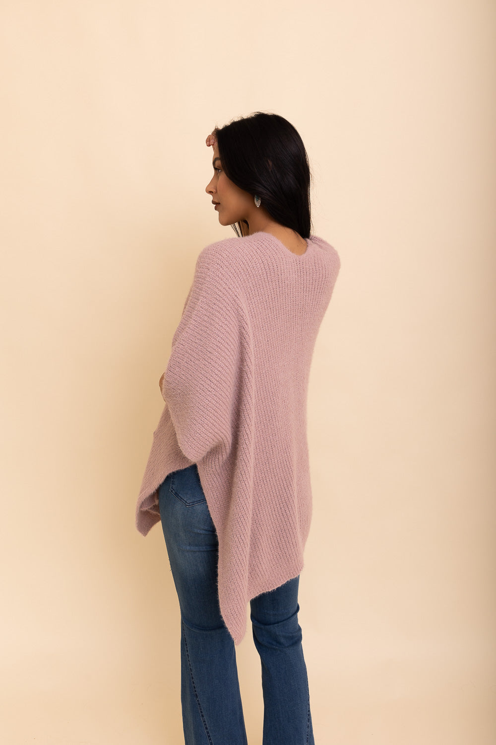 Lavender boucle cardigan from Periwinkle Aether&