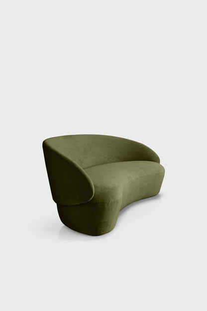 Aquamarine Poppy Naïve Sofa in a stylish, modern furniture piece with plush cushions and sleek design in a contemporary living room setting.