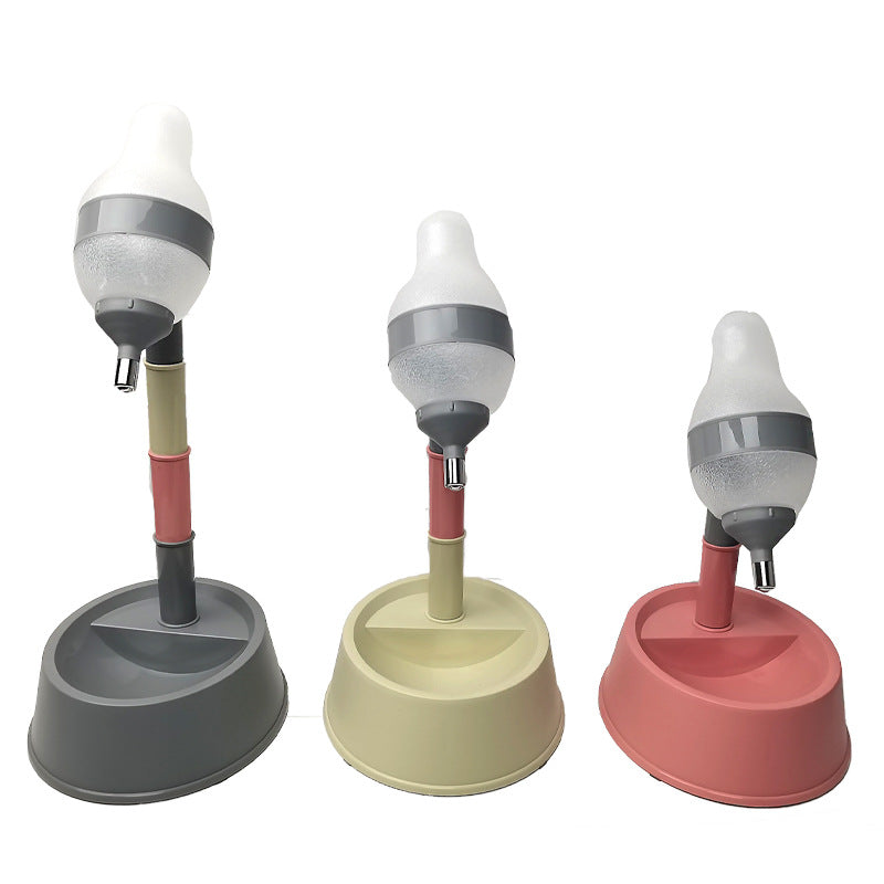 Maroon Asteria automatic pet water dispenser stand and feeder bowl with adjustable height for pets.