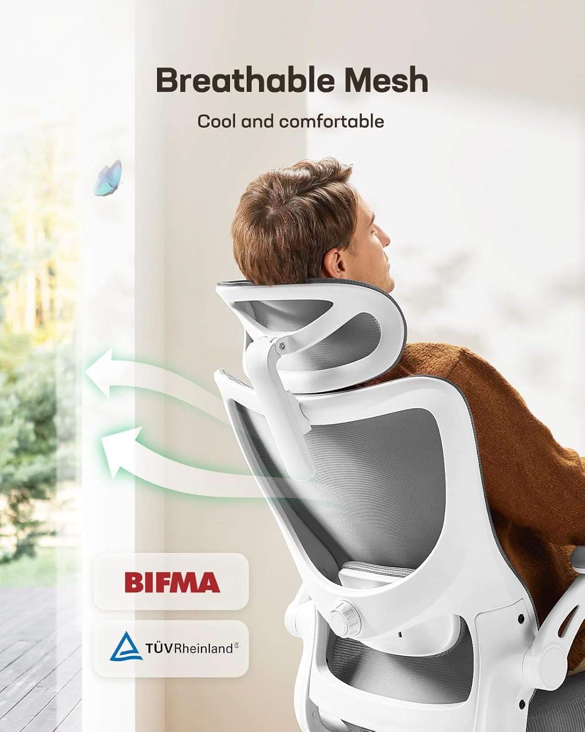 Ergonomic Mesh Office Chair With Adjustable Lumbar Support