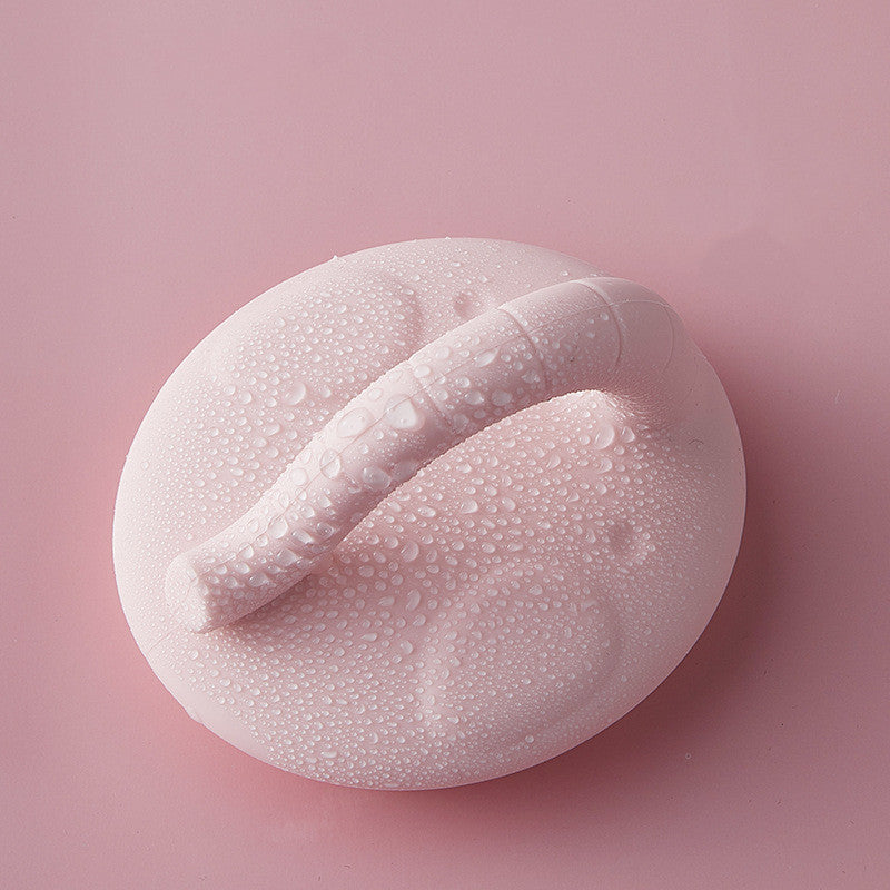 Maroon Asteria baby shower silicone brush for bathing to gently remove dandruff from baby&