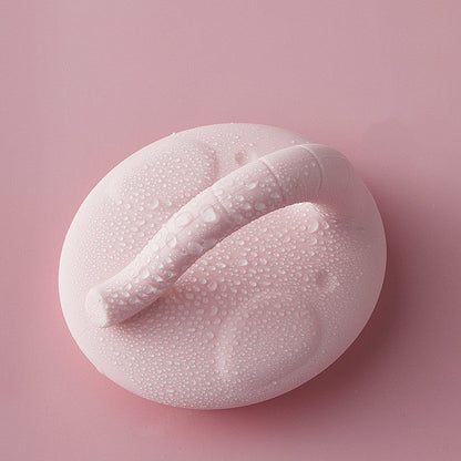 Maroon Asteria baby shower silicone brush for bathing to gently remove dandruff from baby&