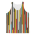 Abstract art design on Sky Felix sublimation adult tank top, classic T-shirt style with vibrant, colorful abstract patterns.