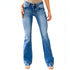 Light-colored high waist denim jeans for women by Carmine Juneberry, showcasing a relaxed fit and stylish design.