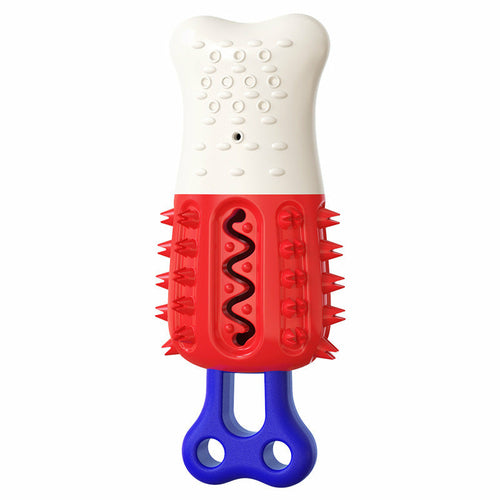 Maroon Asteria summer cooling cleaning care teeth toy for pets, designed for chewing and dental freshness.