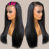 Carmine Juneberry LuxeWave real human hair lace wig set featuring wavy, natural hair with lace front for seamless styling.