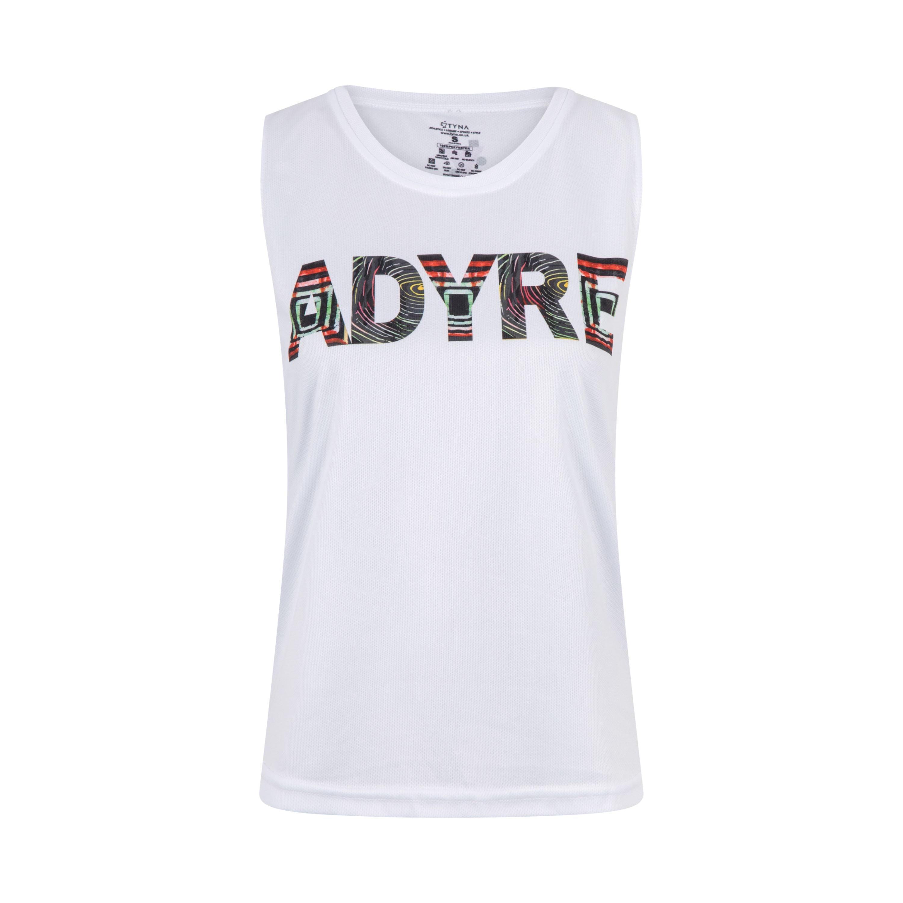 White Oliver Adyre Mesh Workout Vest for activewear, featuring breathable mesh fabric and a sleek fitness vest design.