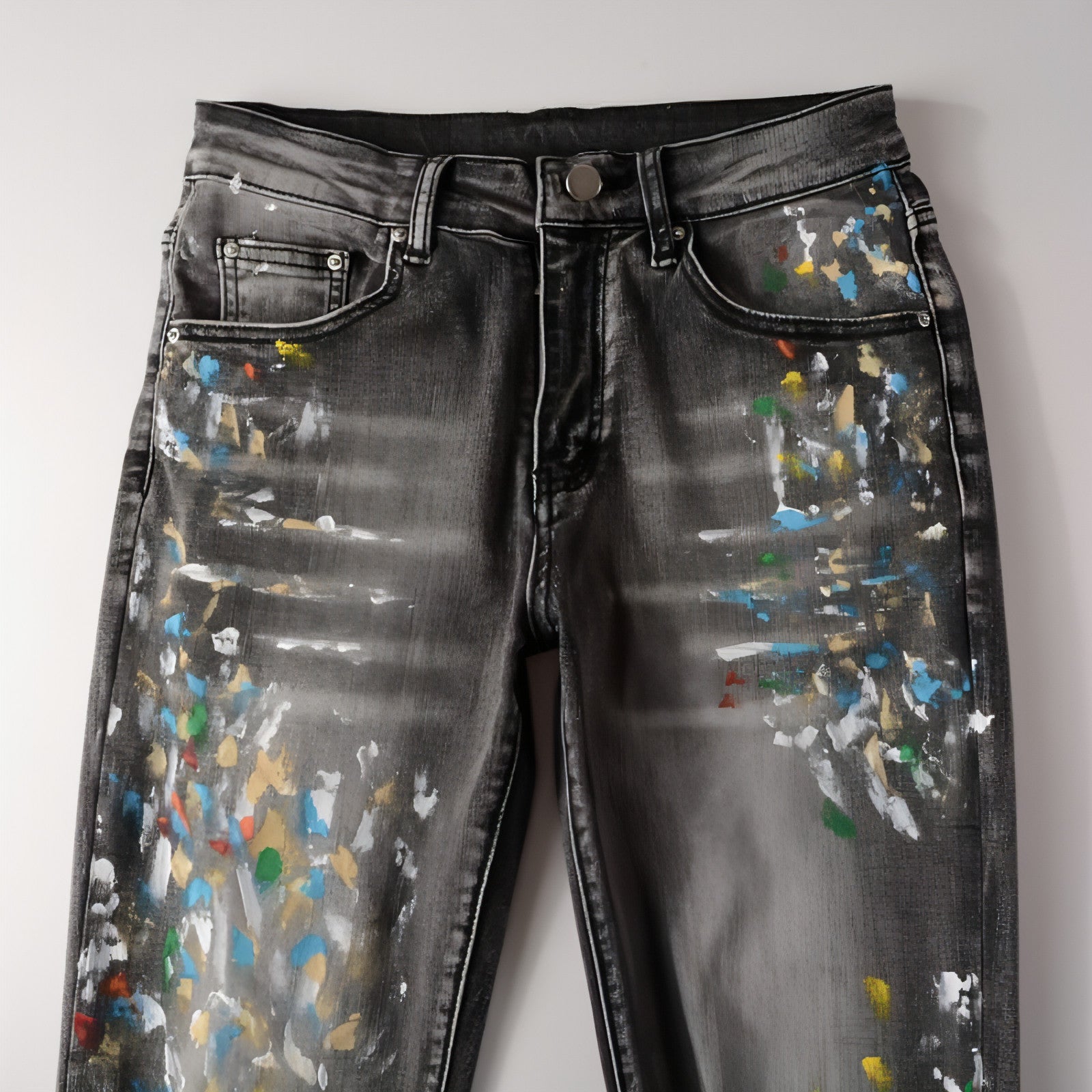 Carmine Juneberry DenimDare™ washed gray elastic slim fit men&
