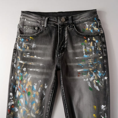 Carmine Juneberry DenimDare™ washed gray elastic slim fit men&