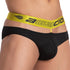 Black Agacio AGJ019 Brief underwear from Ochre Pandora, showcasing a snug fit and smooth fabric design.