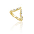 Bronze Lucy Alara CZ ring featuring a sleek design with sparkling cubic zirconia stones, perfect for elegant jewelry collection.