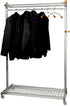 Two-sided Alba PMLUX6 coat rack with six hangers and hooks, designed for organized storage in home or office.