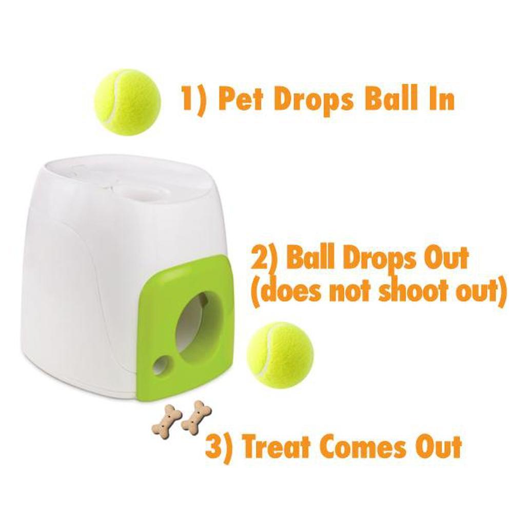 Ozdingo AFP Interactive Treat Reward Dog Toy with a ball drop snack dispenser for enrichment and play.
