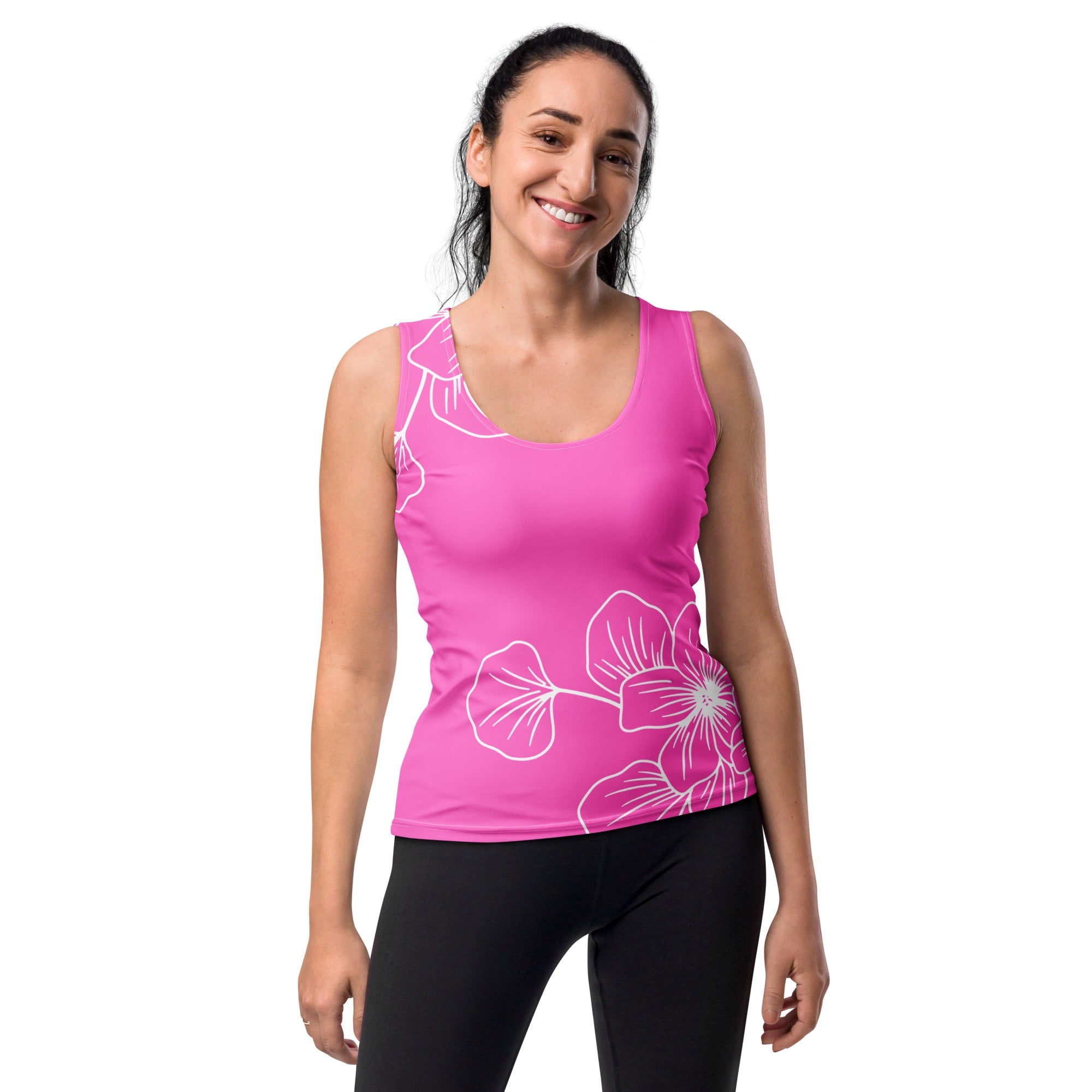 All-over print pink floral women&