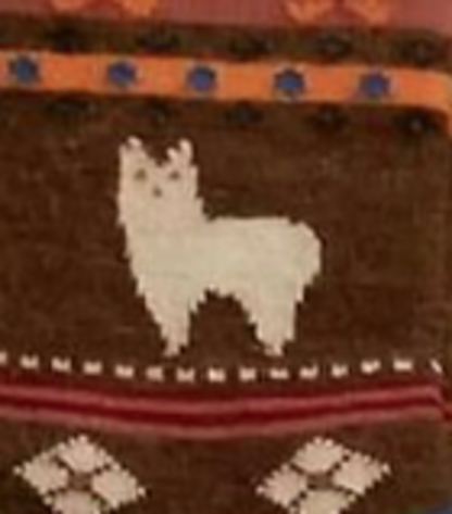 Brown Alpaca Watching Socks by Milky Way featuring cozy, alpaca-themed knit design and comfortable sock material.