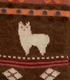 Brown Alpaca Watching Socks by Milky Way featuring cozy, alpaca-themed knit design and comfortable sock material.