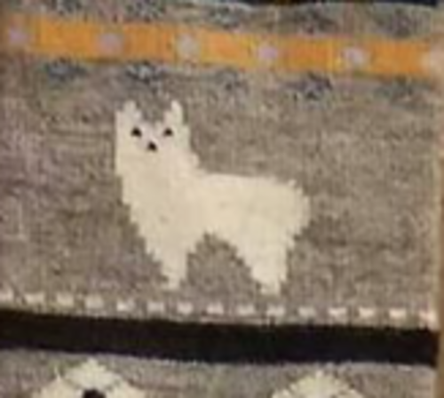 Gray alpaca watching socks by Milky Way, cozy knit socks featuring an alpaca design on soft fabric.