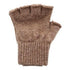 Milky Way fingerless alpaca gloves in camel color, ideal for activewear, made from soft alpaca fiber for work and play.