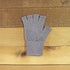 Milky Way fingerless alpaca gloves in slate grey, designed for activewear and versatile work or play use.