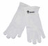 White cotton usher gloves with cross detail from Swanson Christian Supply, designed for religious or ceremonial use.