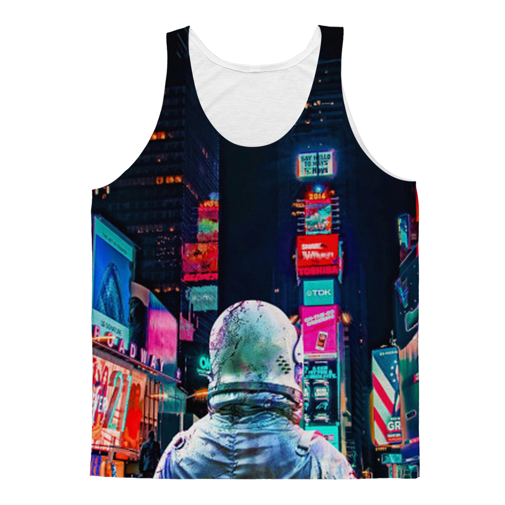 Sky Felix Another Night Classic sublimation adult tank top, soft fabric, sleeveless design, vibrant print on front.
