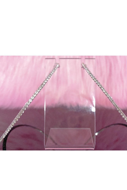 Burgundy Uranus hoop earrings called Around The Way Girl with a stylish, circular design.