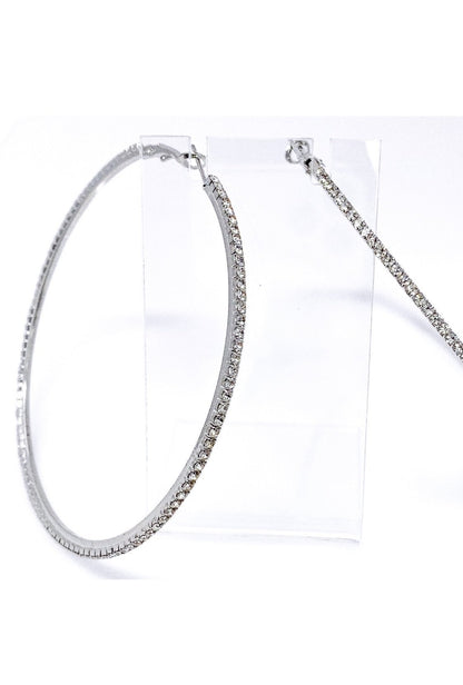 Burgundy Uranus Hoop Earrings featuring stylish round hoops named Around The Way Girl Earrings, perfect for casual or chic outfits.