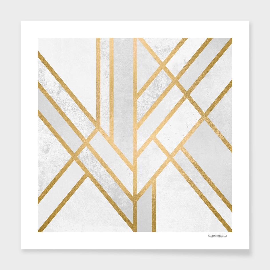 Scorpius Art Deco Geometry Frame with framed abstract art print, featuring bold geometric patterns for modern home decor.
