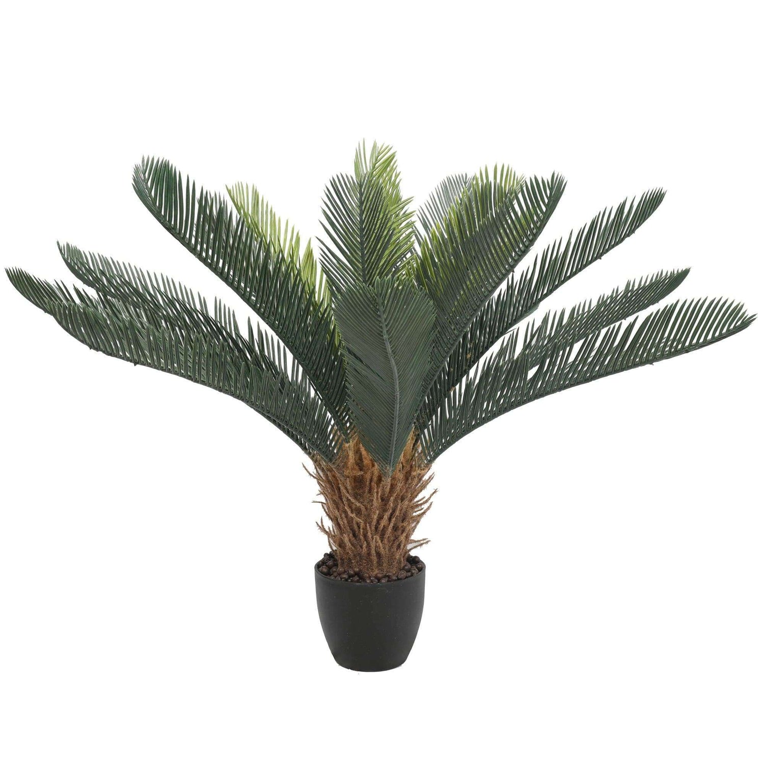 Artificial Cycad plant from Lemon Artemis, 60cm tall, ideal for home decor with lush green fronds and realistic botanical detail.